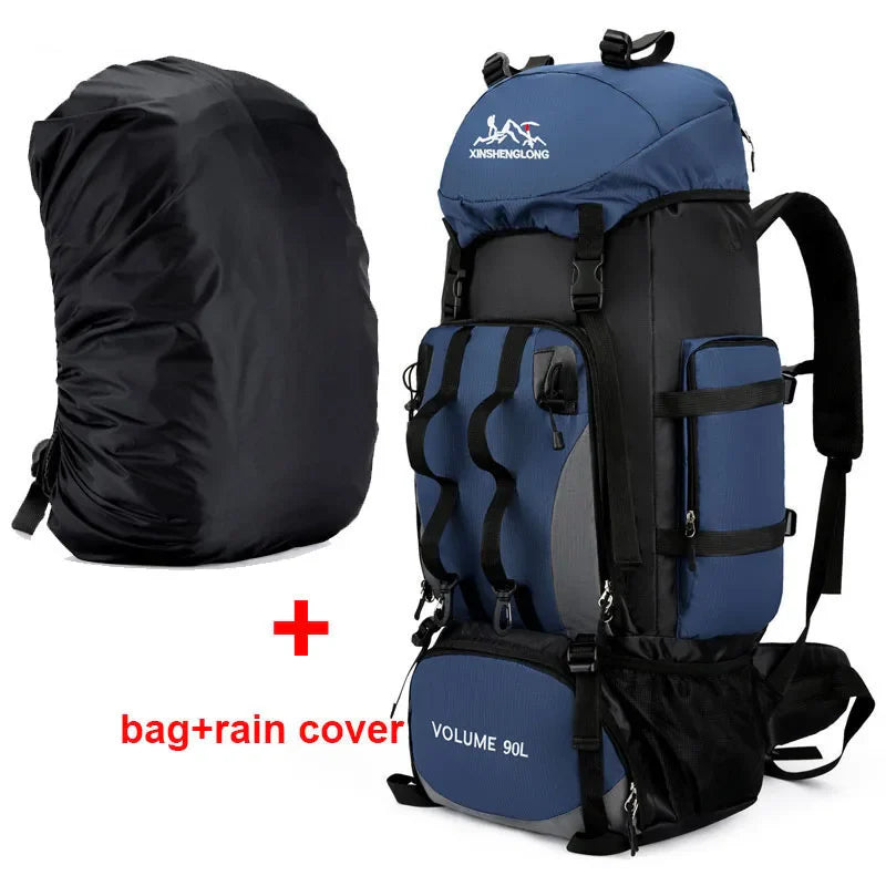 90L Waterproof Hiking & Camping Backpack — Large Capacity Trekking Rucksack for Travel (Unisex)