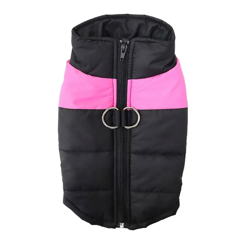 Waterproof Padded Dog Coat – Warm Winter Vest Jacket with Zipper for Small, Medium & Large Dogs