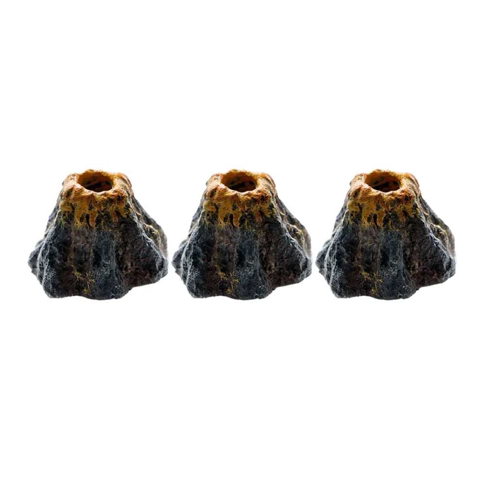 Volcano Air Stone Aquarium Decoration Bubble Rock Oxygen Diffuser Plate for Fish Tank