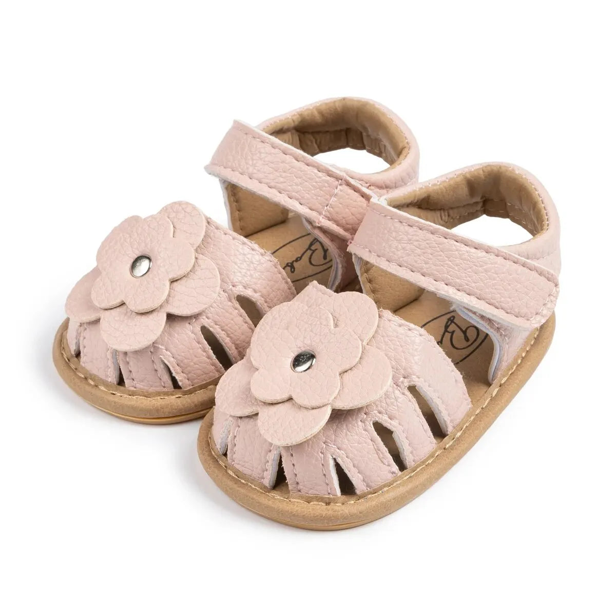 Infant Baby Girls Flower Non-Slip Soft Sole Sandals — Princess Dress Flats for Newborn