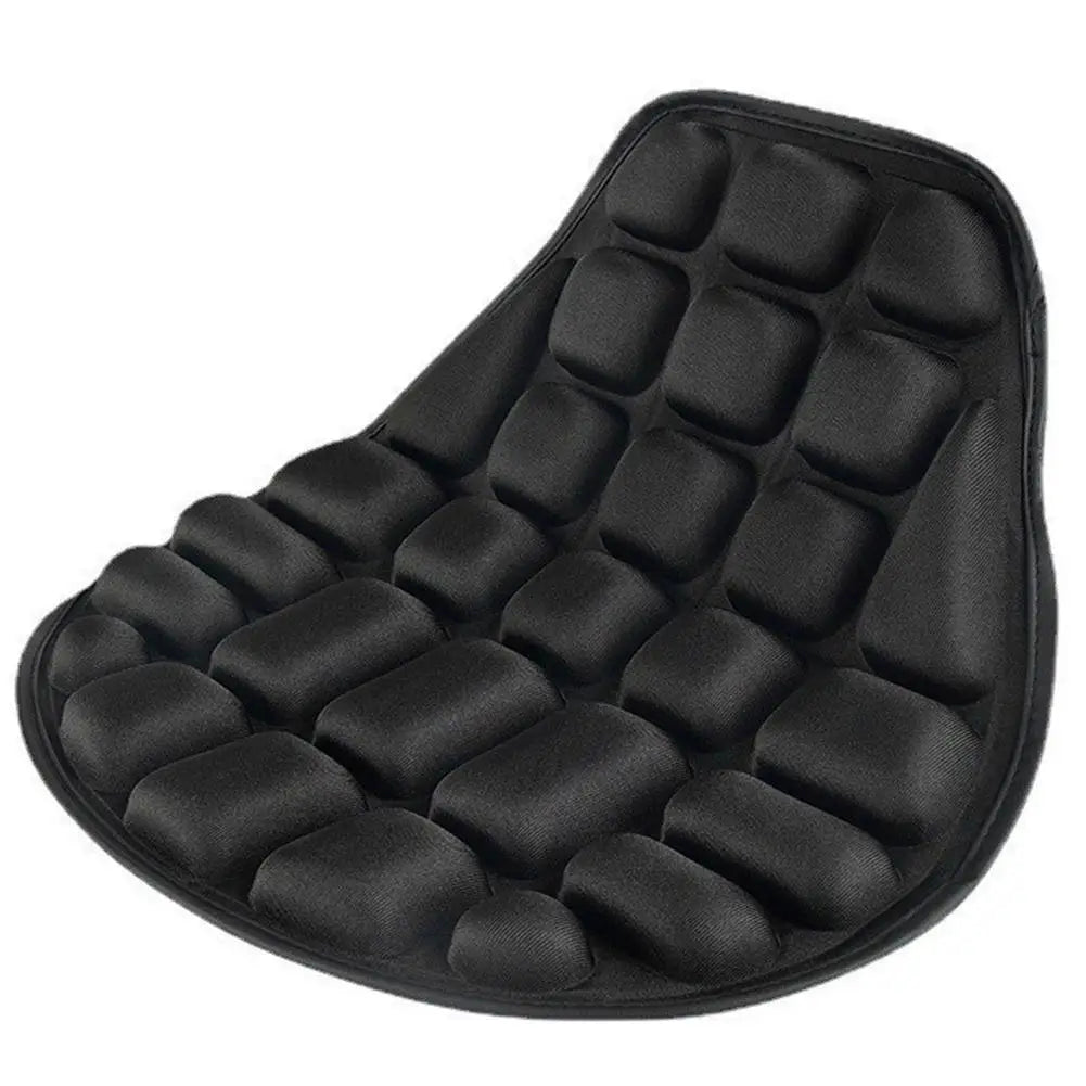 Motorcycle Seat Cushion - Black Foam Breathable Ergonomic Seat Cover for Motorcycles & Electric Bikes