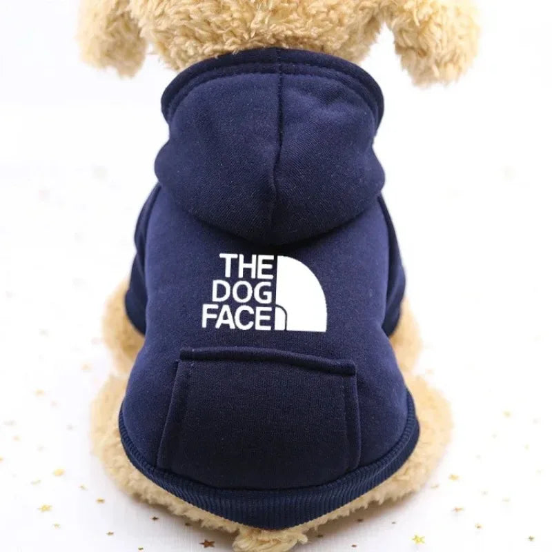 Autumn Winter Cowboy Pocket Two-Leg Pet Sweater Windproof Sports Jacket for Dogs & Cats