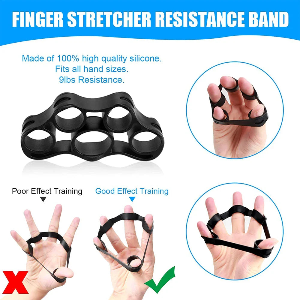 Adjustable Hand Gripper 10–60 kg (22–132 lb) Heavy-Duty Grip Strength Trainer — Wrist & Finger Exerciser with Accessories