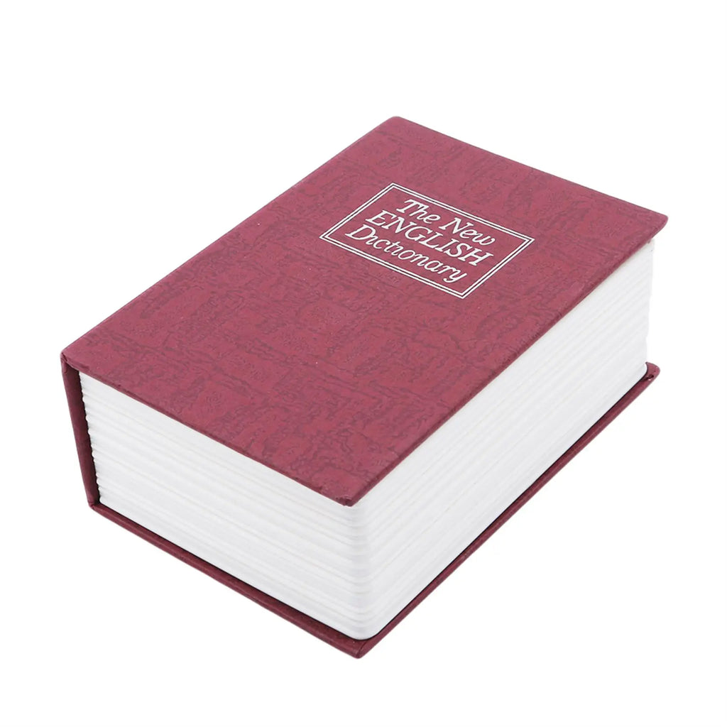 Hidden Book Safe with Combination Lock — Dictionary-Style Secret Money Box (4.5 x 3.2 x 1.8 in / 11.5 x 8 x 4.6 cm)