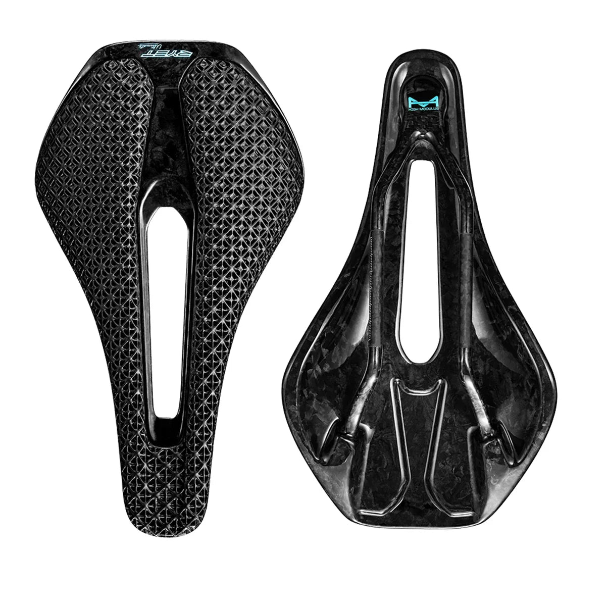 3D Printed Ultralight Carbon Bike Saddle 135/143mm — 105g for MTB, Gravel & Road