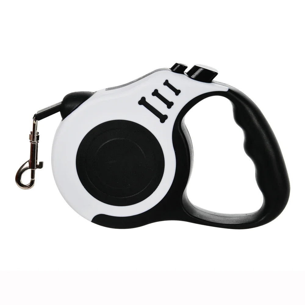 Retractable Dog Leash 3m (10ft) / 5m (16ft) Nylon Quick-Release Leash for Small to Large Dogs — Walking, Hiking & Travel