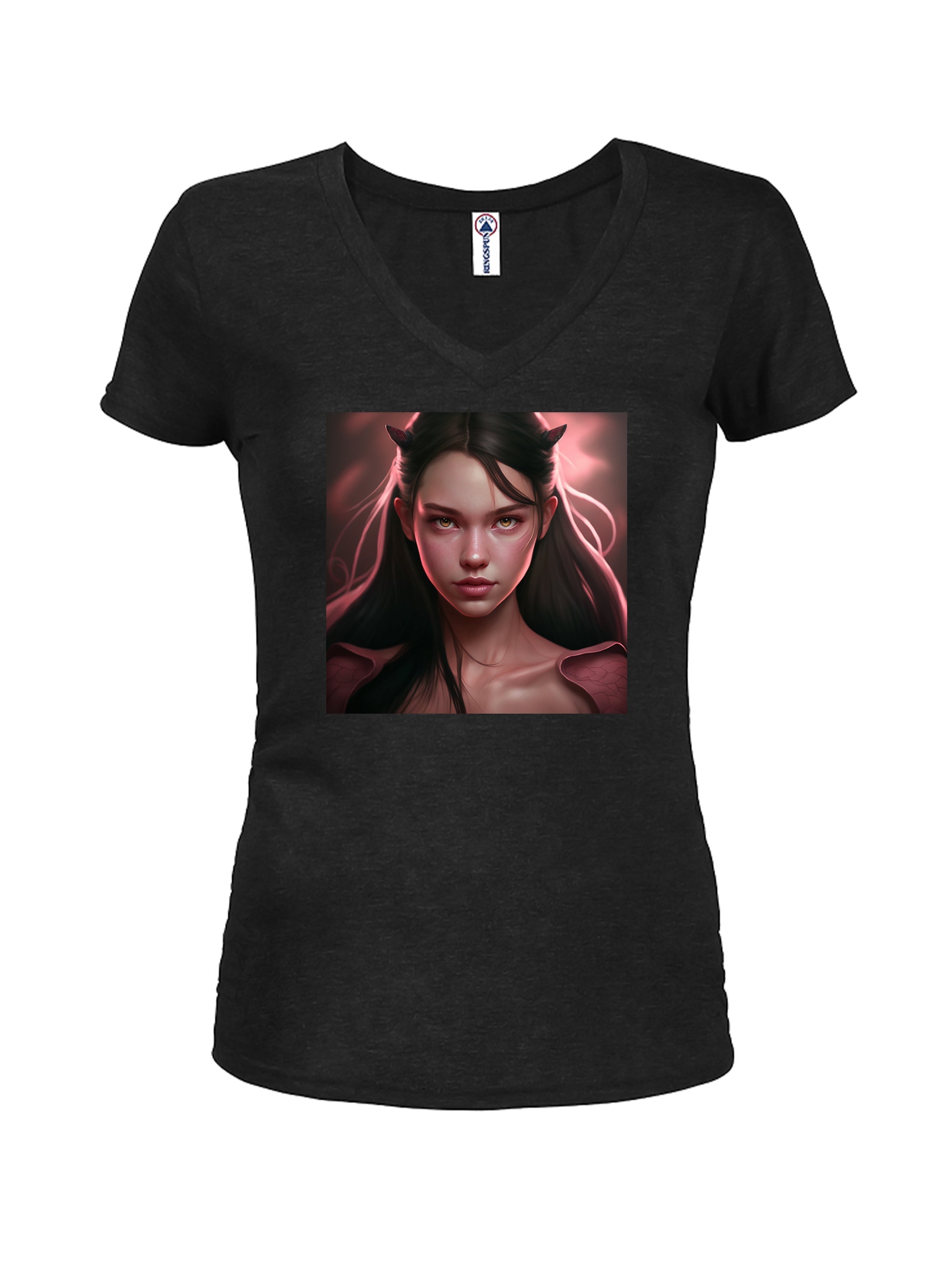 She Devil Juniors V Neck T-Shirt