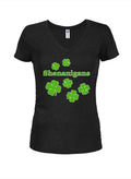 Shenanigans Juniors V Neck T-Shirt