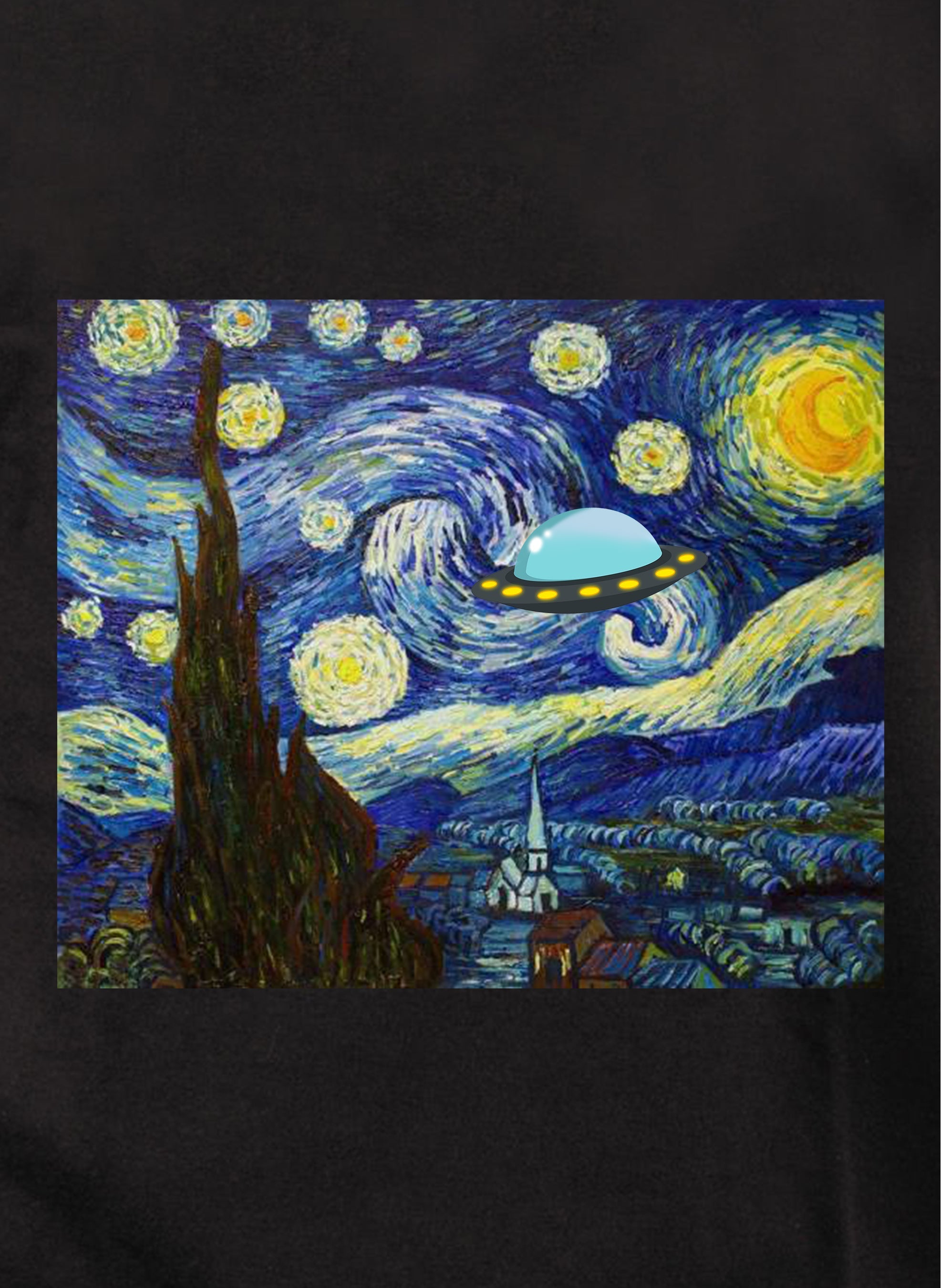 Starry Night UFO Kids T-Shirt
