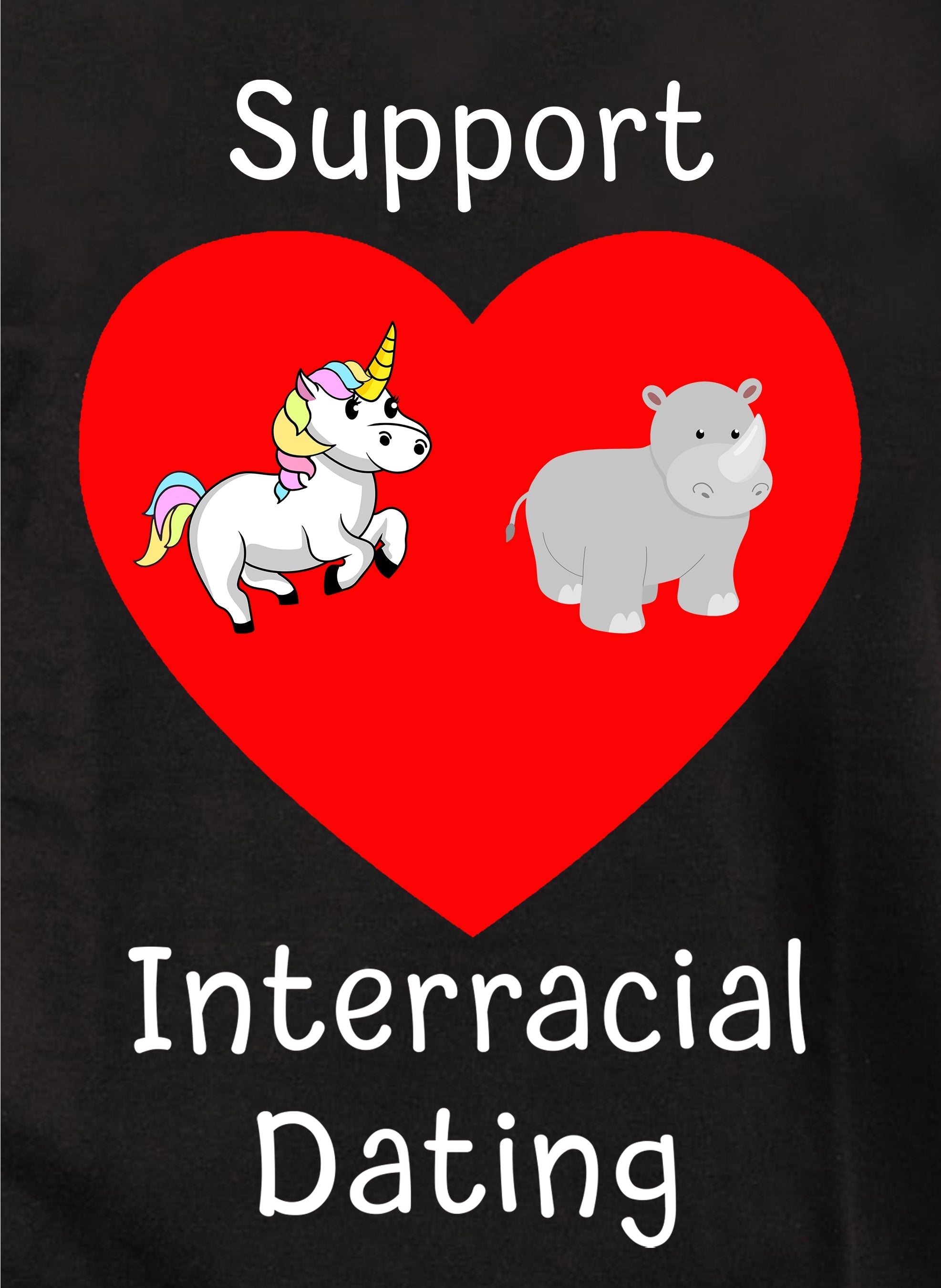 Support Interracial Dating Kids T-Shirt