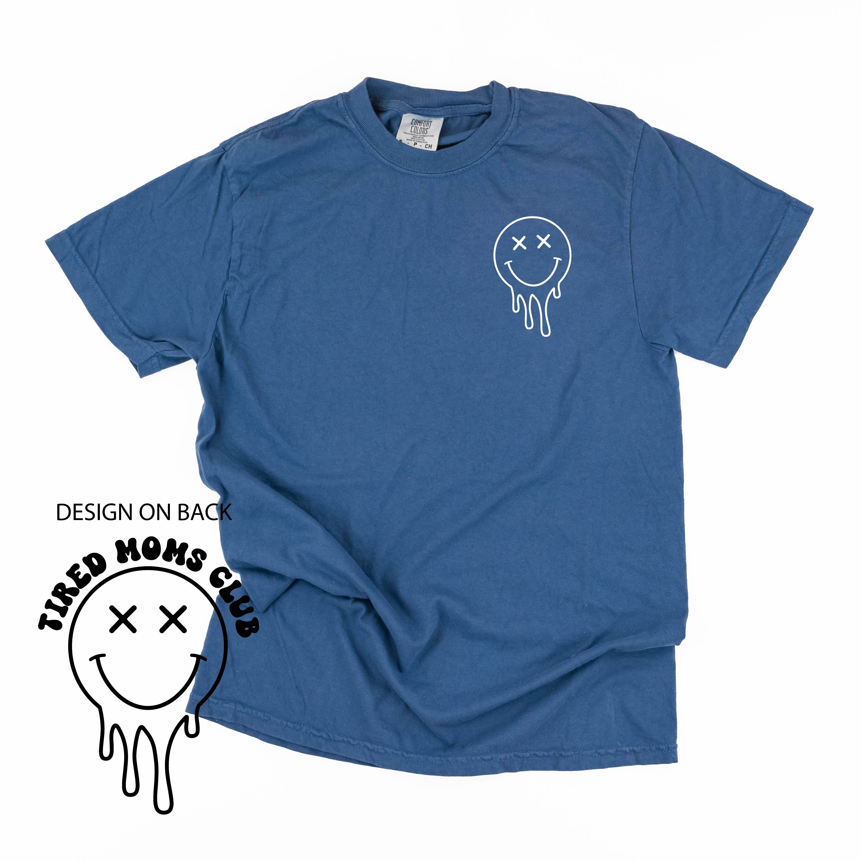 Melting Motherhood - Tired Moms Club - (w/ Melty X) - Comfort Colors Tee