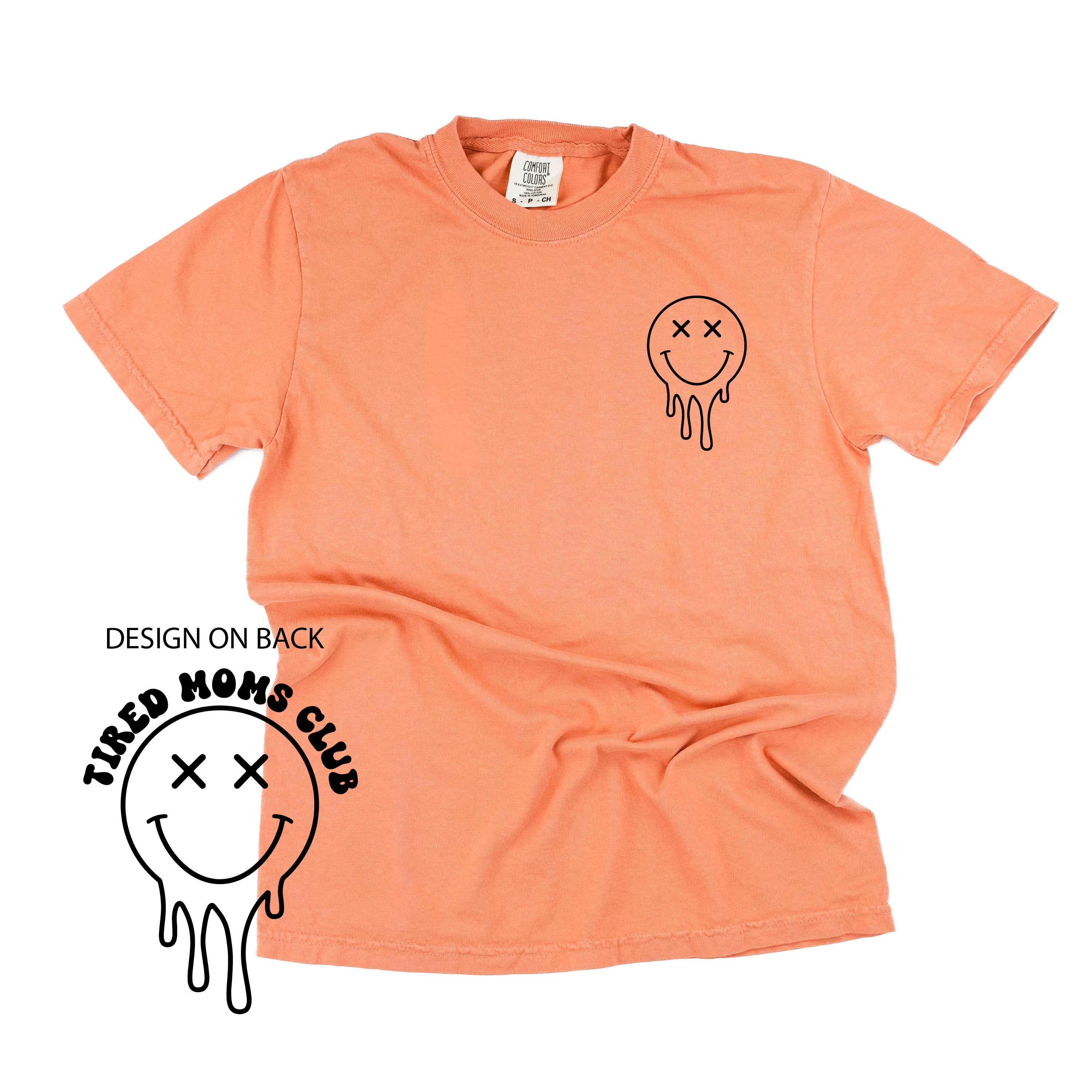 Melting Motherhood - Tired Moms Club - (w/ Melty X) - Comfort Colors Tee