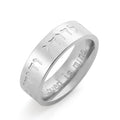 TEAMER Hebrew Song of Solomon Ring Stainless Steel Jewish Kabbalah Blessing Ring Religious Amulet Jewelry for Women Men (Silver 10)
