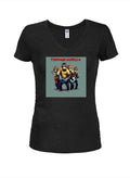 Teenage Gorilla Juniors V Neck T-Shirt