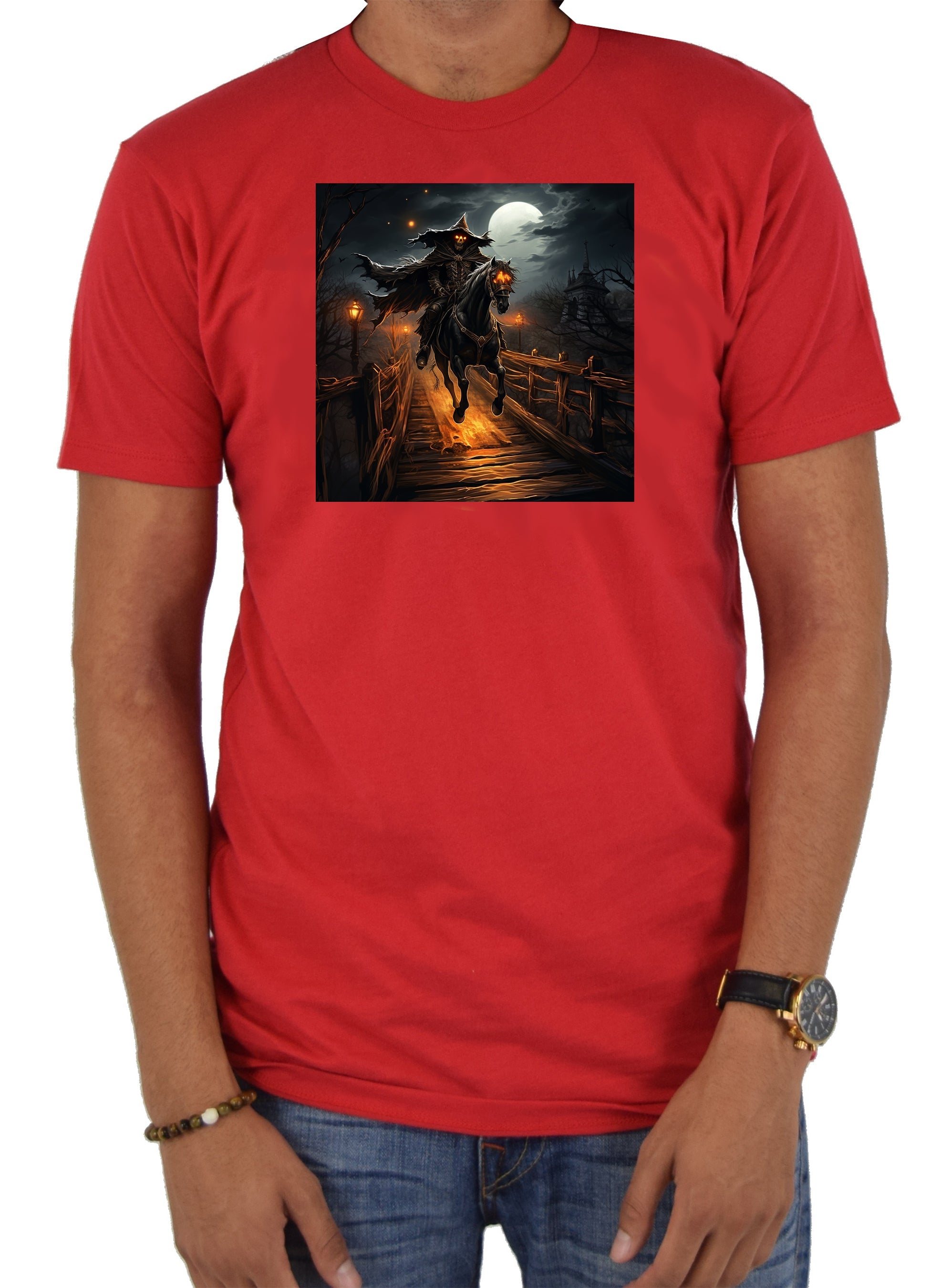 The Legend of Sleepy Hollow - The Headless Horseman on the bridge T-Shirt