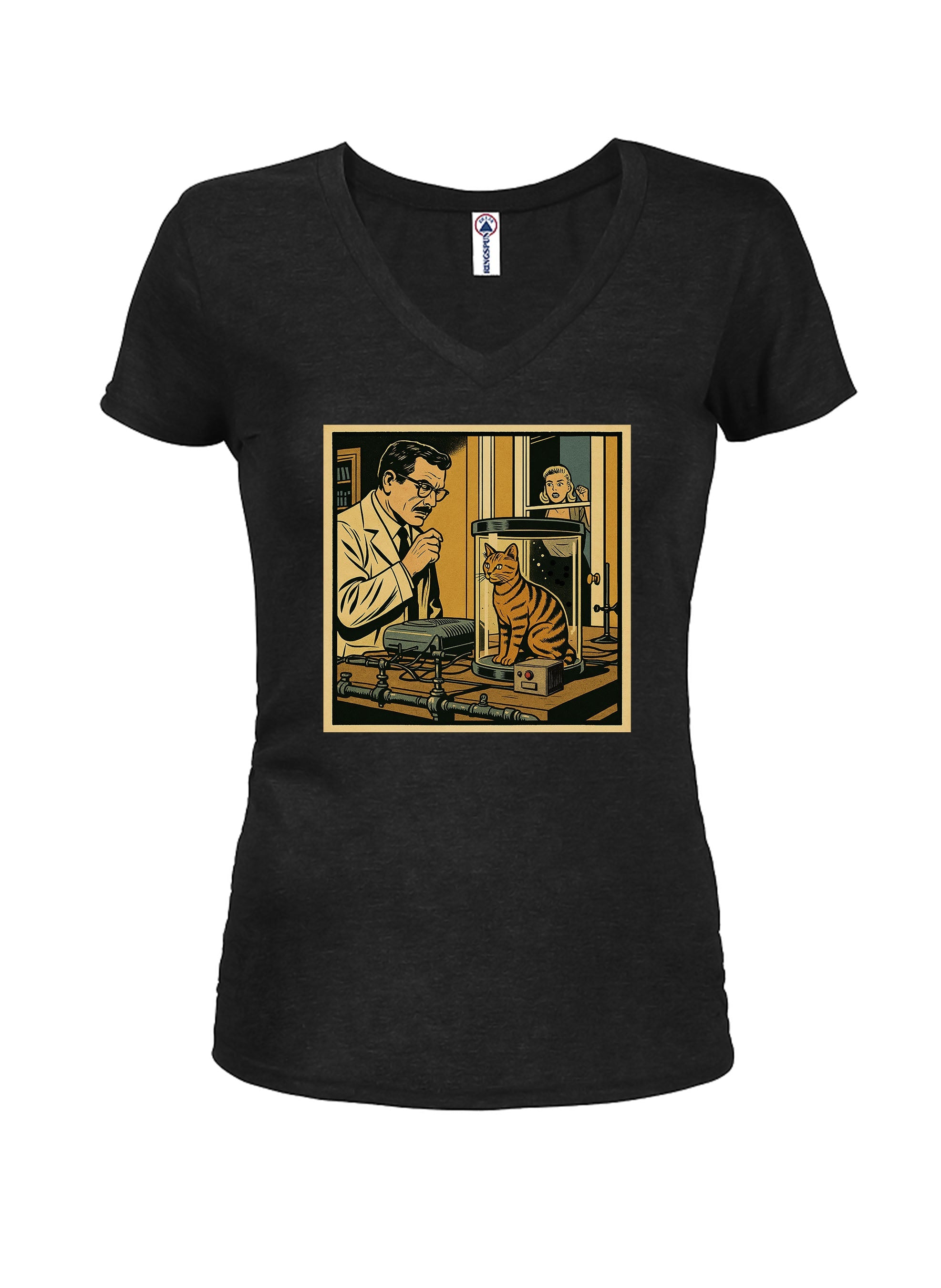 The March of Science Juniors V Neck T-Shirt