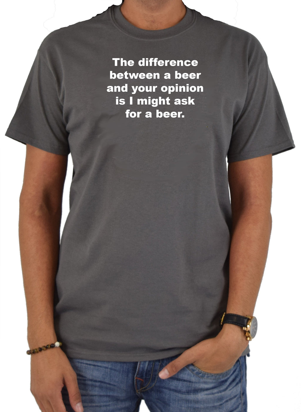 The difference between a beer and your opinion T-Shirt