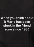 Think about Mario stuck in the friend zone Kids T-Shirt