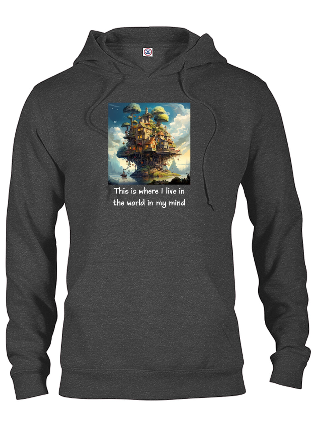 This is where I live in the world in my mind T-Shirt