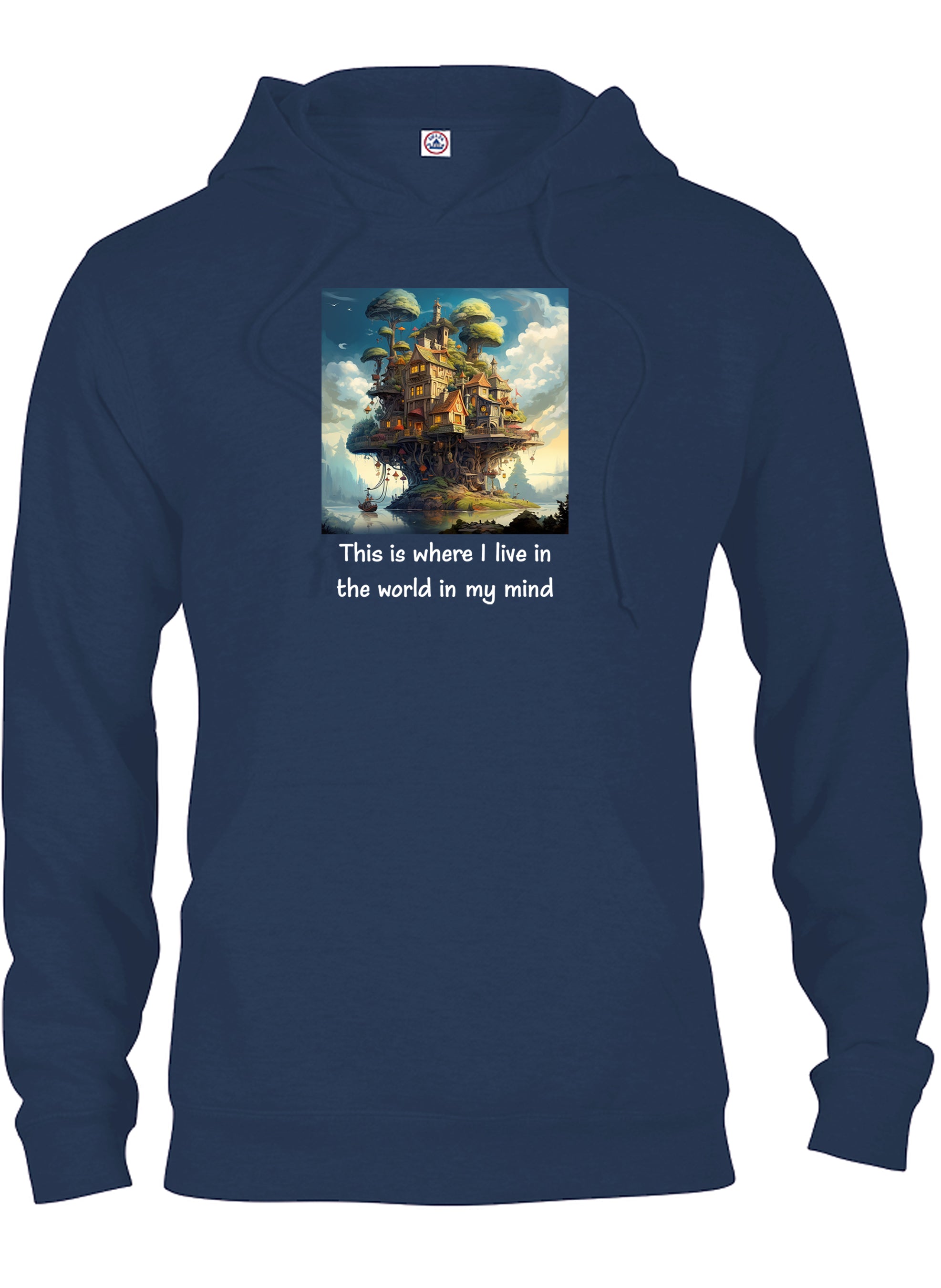 This is where I live in the world in my mind T-Shirt