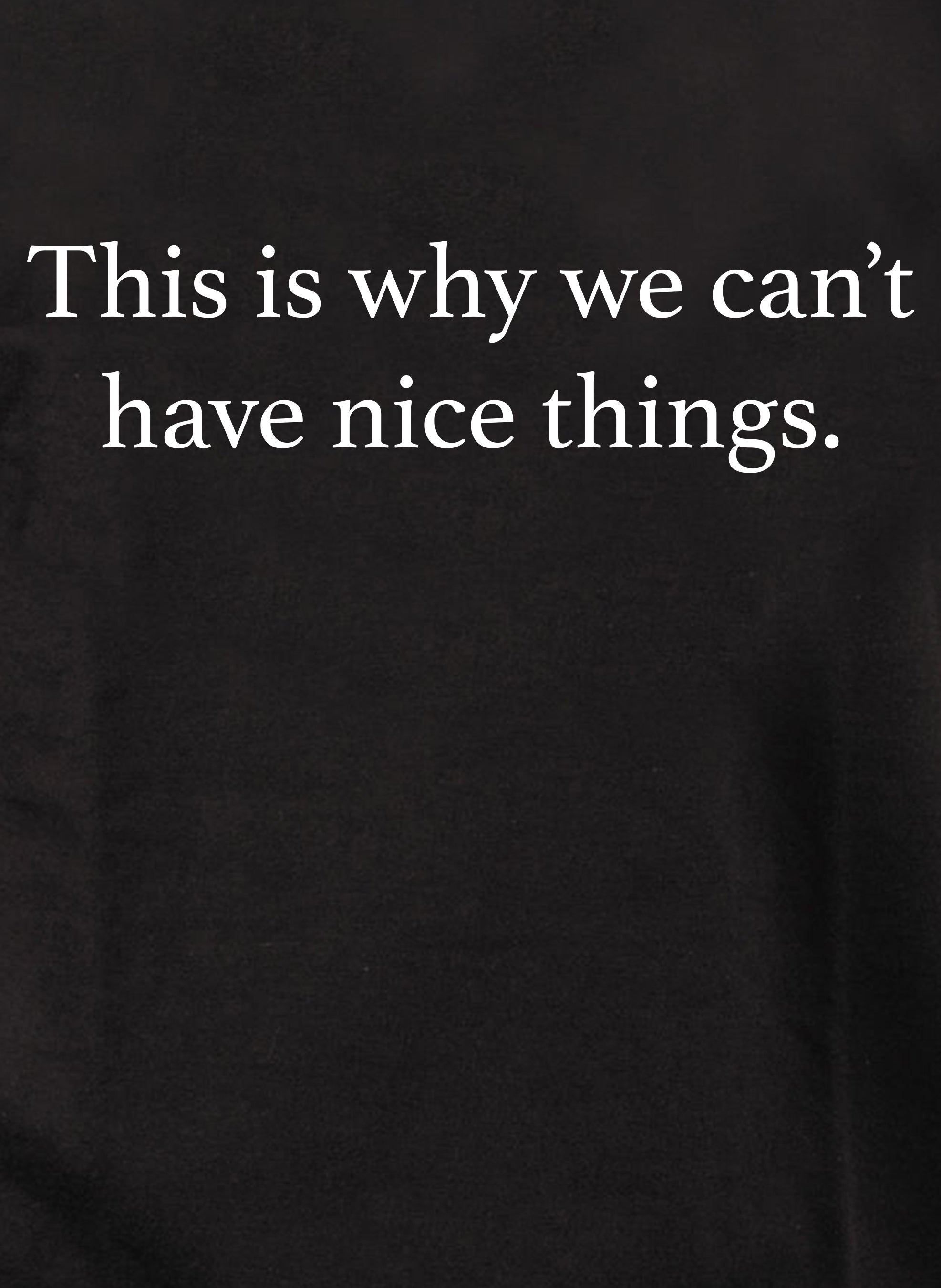 This is why we can’t have nice things T-Shirt