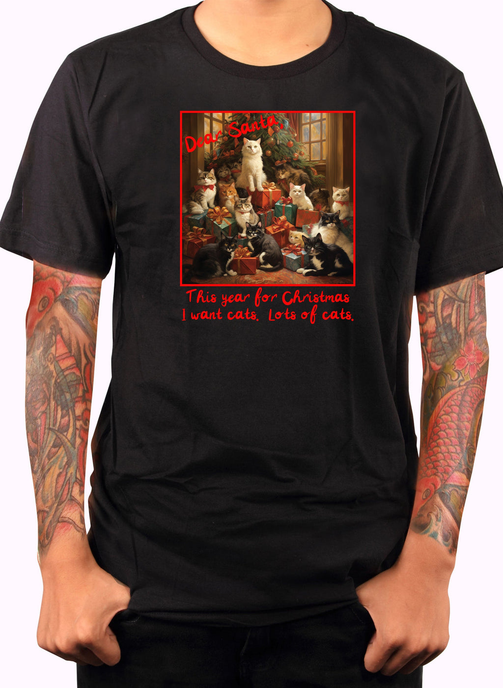 This year for Christmas I want cats.  Lots of cats T-Shirt
