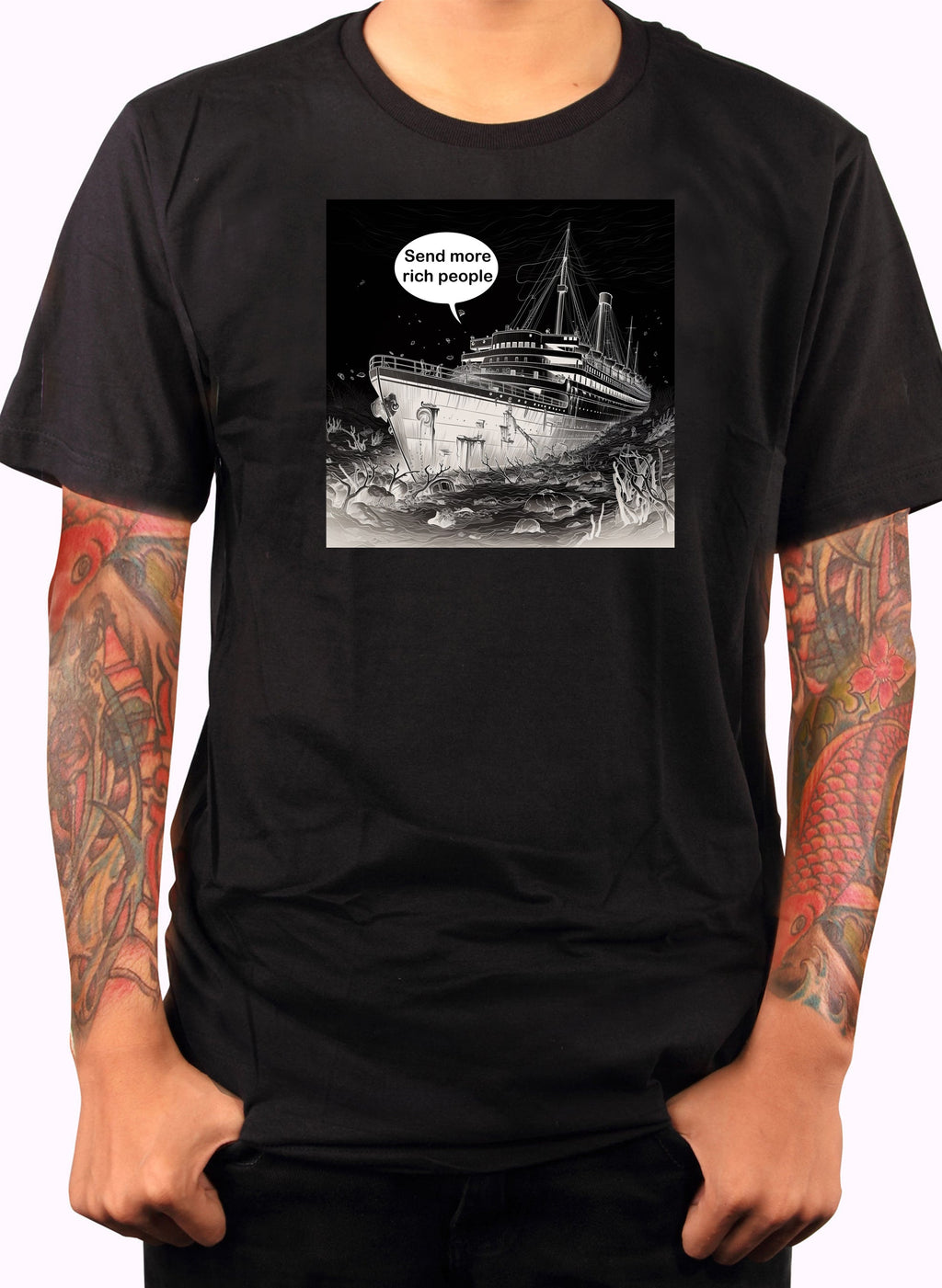 Titanic Send more rich people T-Shirt