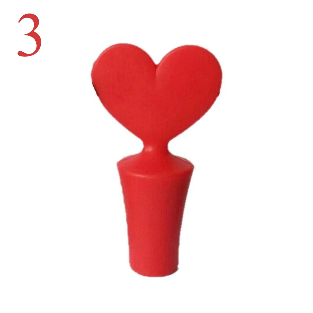 Silicone Wine & Champagne Bottle Stopper Vacuum Sealer Plug for Wine, Beer, Bar & Kitchen (6 x 6 x 3.5 cm / 2.36 x 2.36 x 1.38 in)