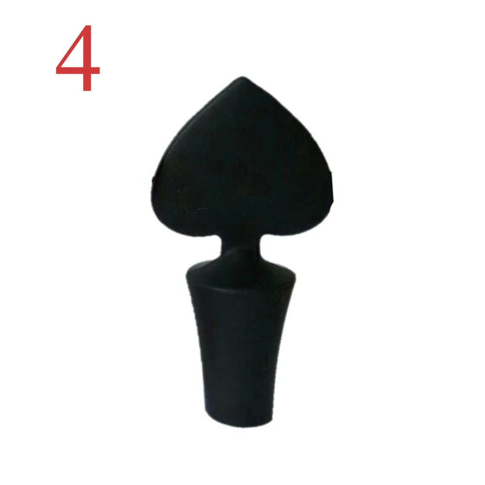 Silicone Wine & Champagne Bottle Stopper Vacuum Sealer Plug for Wine, Beer, Bar & Kitchen (6 x 6 x 3.5 cm / 2.36 x 2.36 x 1.38 in)