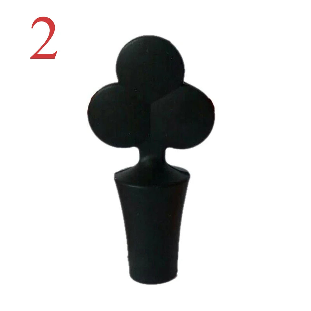 Silicone Wine & Champagne Bottle Stopper Vacuum Sealer Plug for Wine, Beer, Bar & Kitchen (6 x 6 x 3.5 cm / 2.36 x 2.36 x 1.38 in)