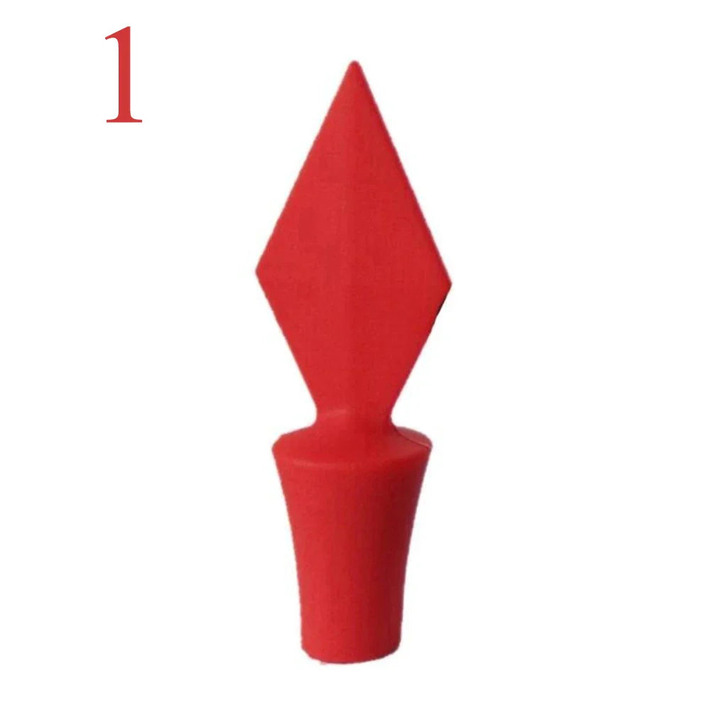 Silicone Wine & Champagne Bottle Stopper Vacuum Sealer Plug for Wine, Beer, Bar & Kitchen (6 x 6 x 3.5 cm / 2.36 x 2.36 x 1.38 in)