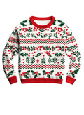 Ugly Sweater Holly Branch Kids T-Shirt