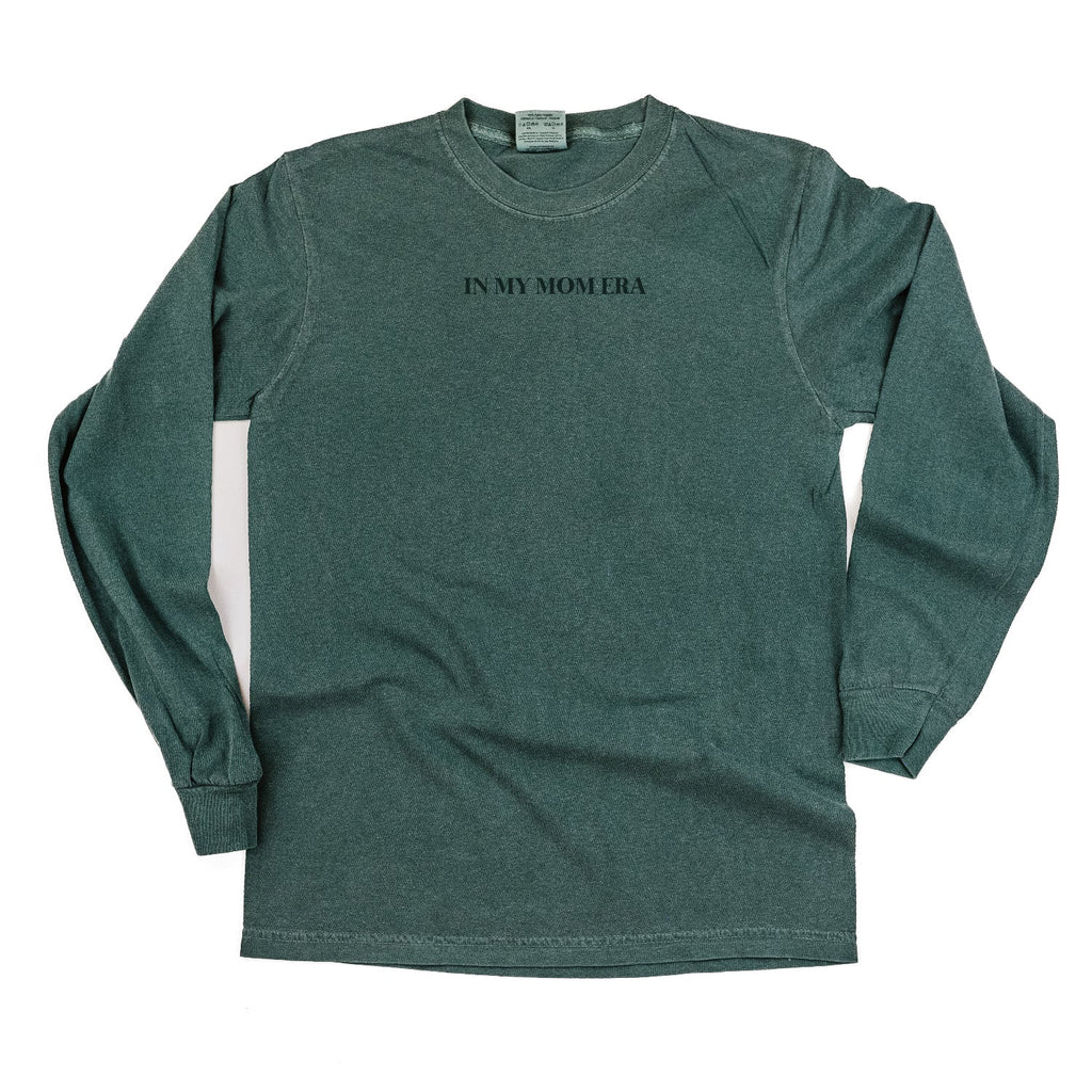 Embroidered Long Sleeve Comfort Colors Tee - Tone on Tone - ✨ IN MY MOM ERA™ ✨