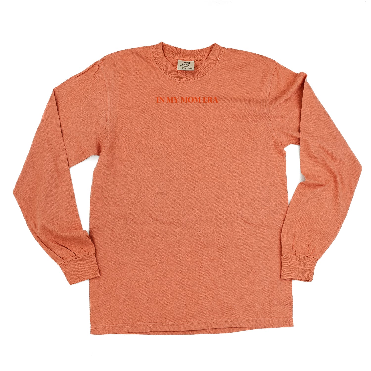 Embroidered Long Sleeve Comfort Colors Tee - Tone on Tone - ✨ IN MY MOM ERA™ ✨