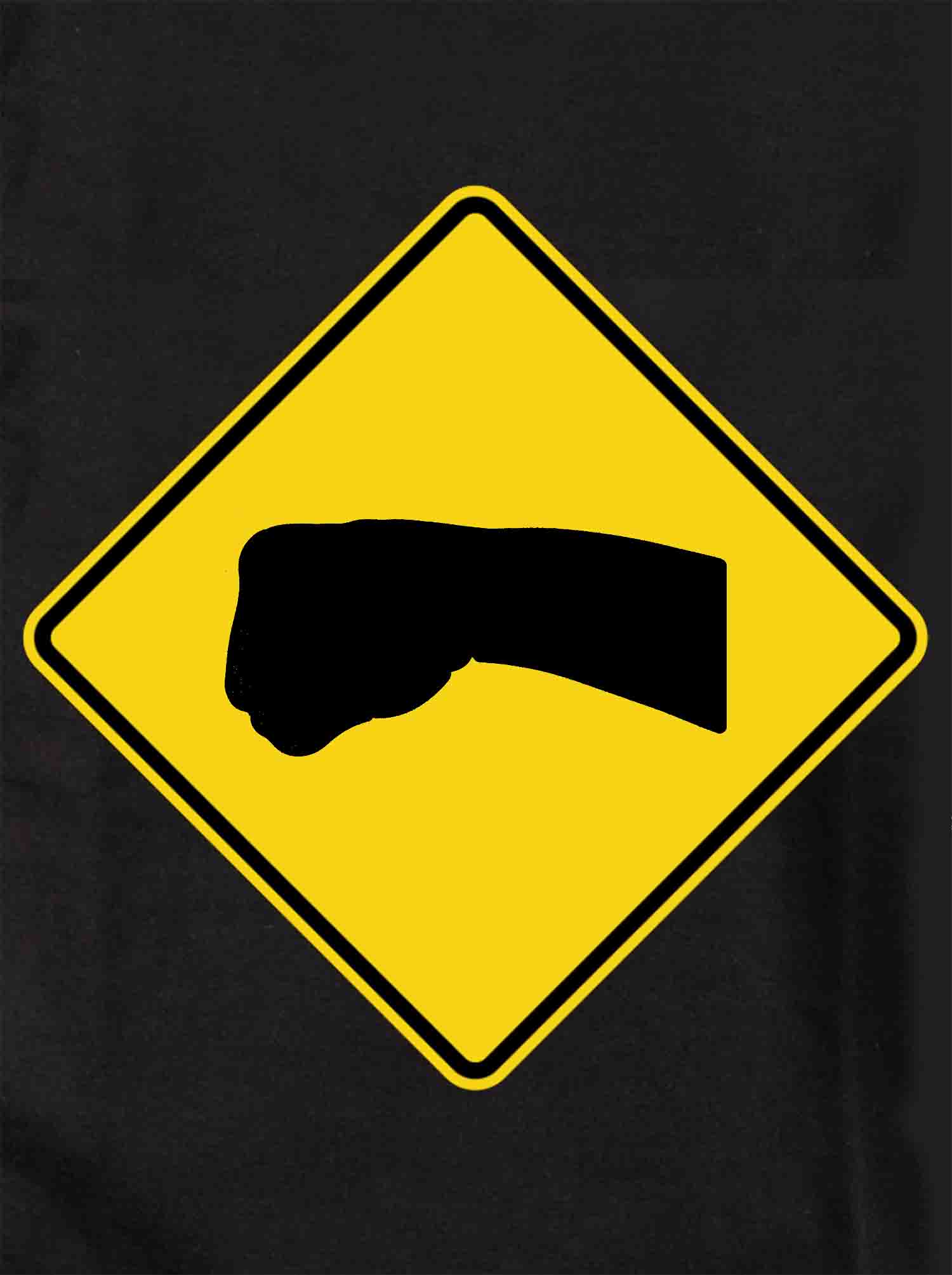 Warning Fist Kids T-Shirt