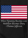 When Tyranny Becomes Law Kids T-Shirt