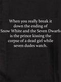 The ending of Snow White and the Seven Dwarfs Kids T-Shirt