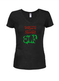 World’s Tallest Elf Juniors V Neck T-Shirt