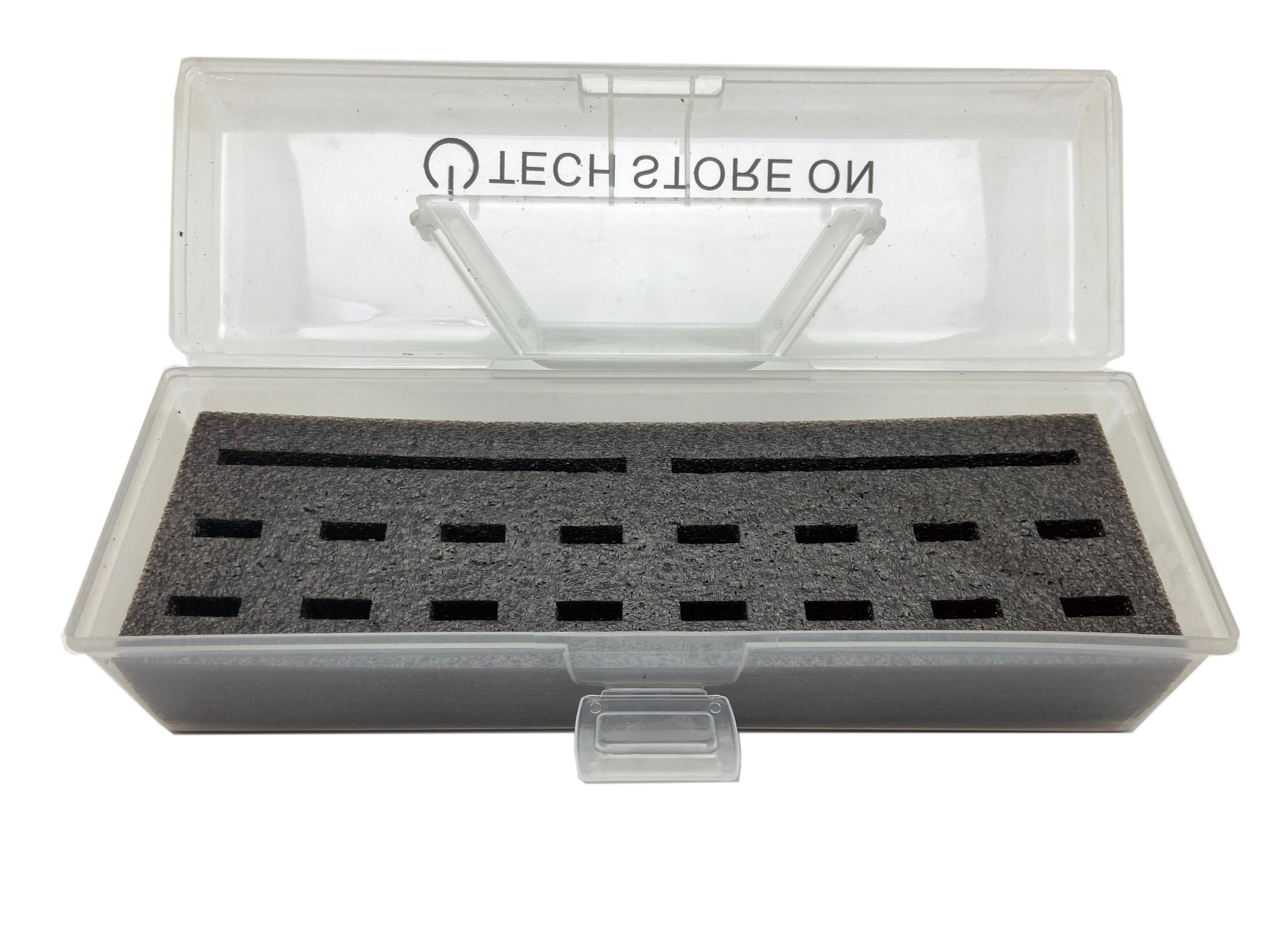 USB Drive Organizer Case (Plastic – 24 Slots with Handle) – Shockproof Antistatic Storage Box