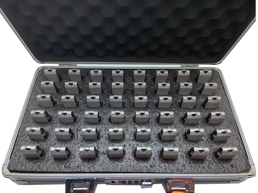 Aluminum USB Drive Organizer Case (48 Slots with Handle) – Shockproof Antistatic Storage Box