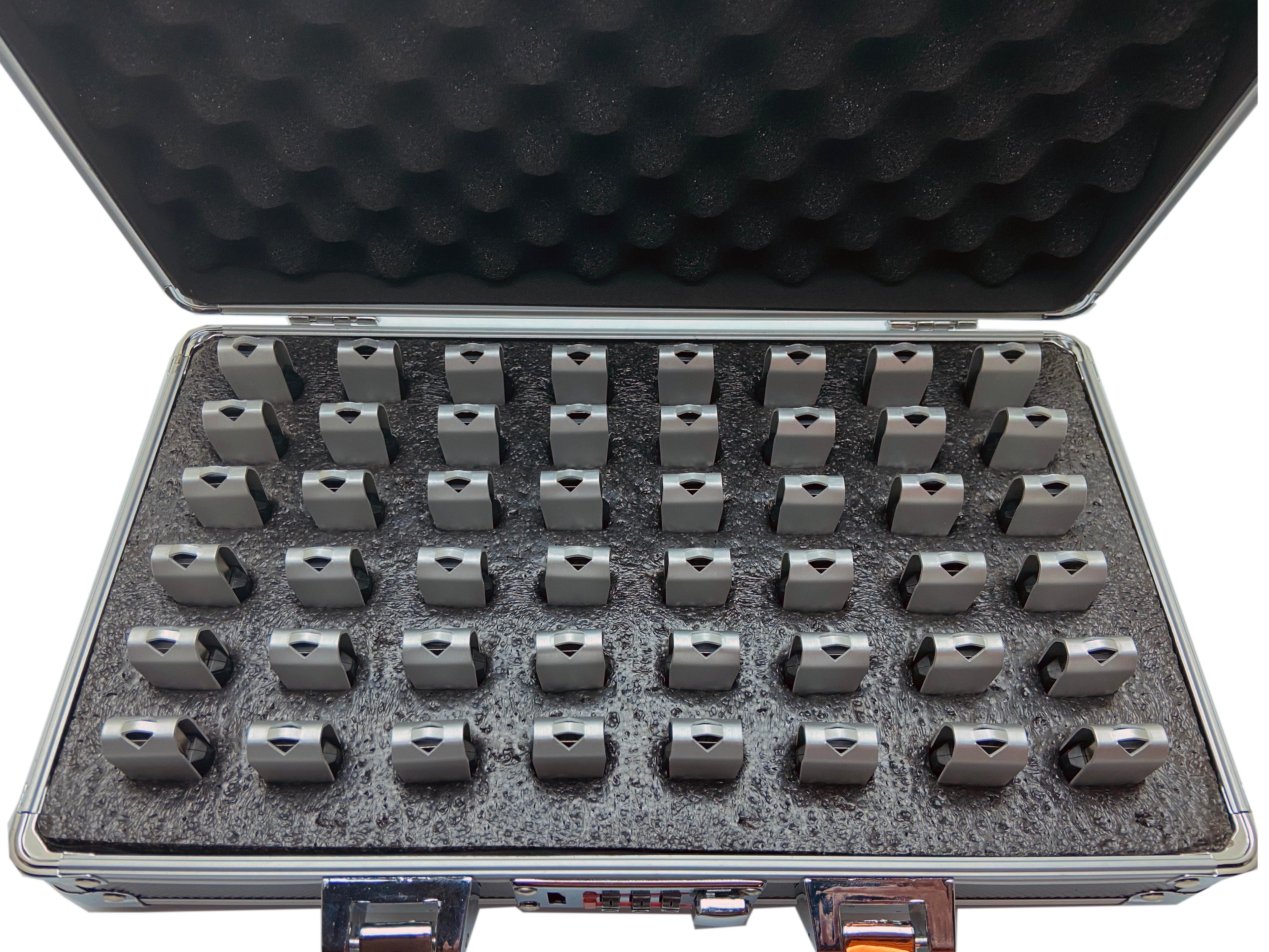 Aluminum USB Drive Organizer Case (48 Slots with Handle) – Shockproof Antistatic Storage Box