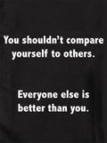 You shouldn’t compare yourself to others Kids T-Shirt