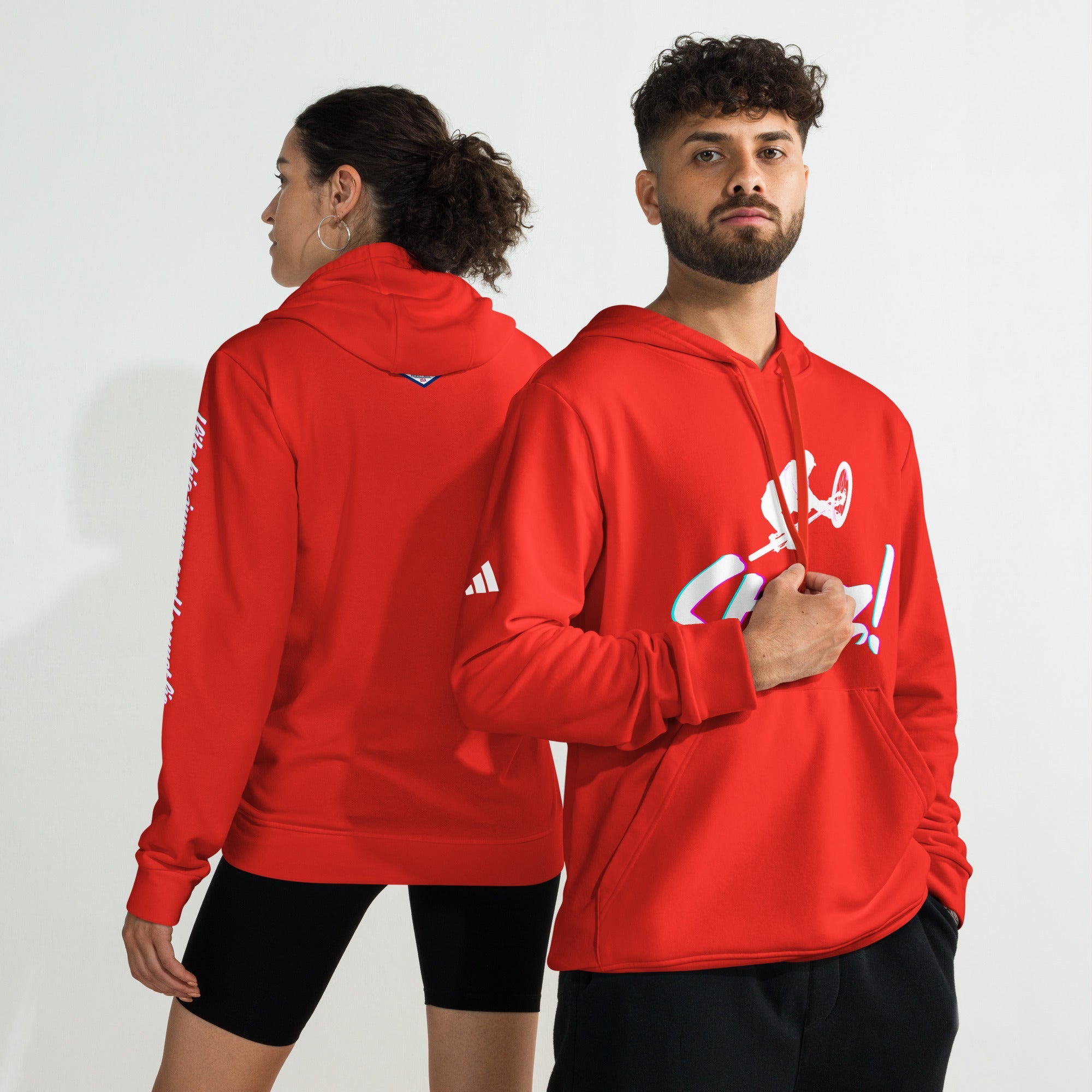Steez! - Send it - super comfy - adidas fleece hoodie - I like big jumps and I cannot lie