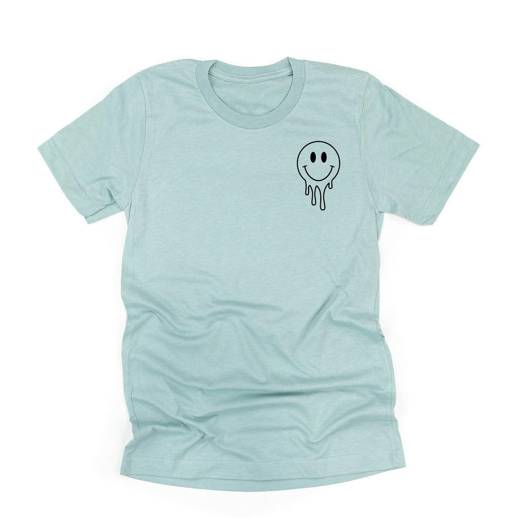 Living My Best Home School Life - Melty Smiley (pf & b) - Unisex Tee