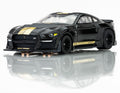 AFX 2022 Shelby Mustang GT500H Hertz Edition Black/Gold HO Scale Slot Car – 22082