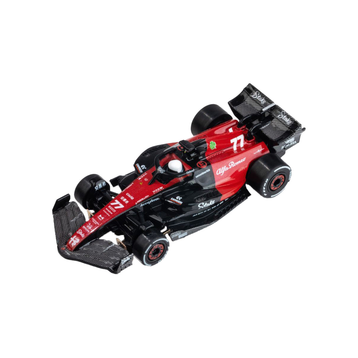 AFX Alfa Romeo F1 C43 #77 Valtteri Bottas Full Year 2023 Limited Edition HO Scale Slot Car – 22083