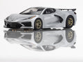 AFX Corvette C8 Ceramic Matrix Metallic Silver HO Scale Slot Car – 22095