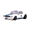 AFX 1965 Shelby Mustang GT350R Ken Miles White/Blue HO Scale Slot Car – 22125