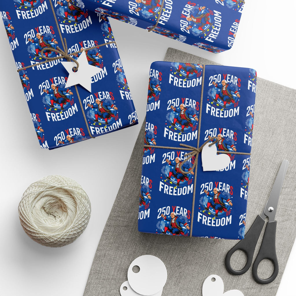 America 250th Anniversary Freedom Custom Wrapping Paper Roll