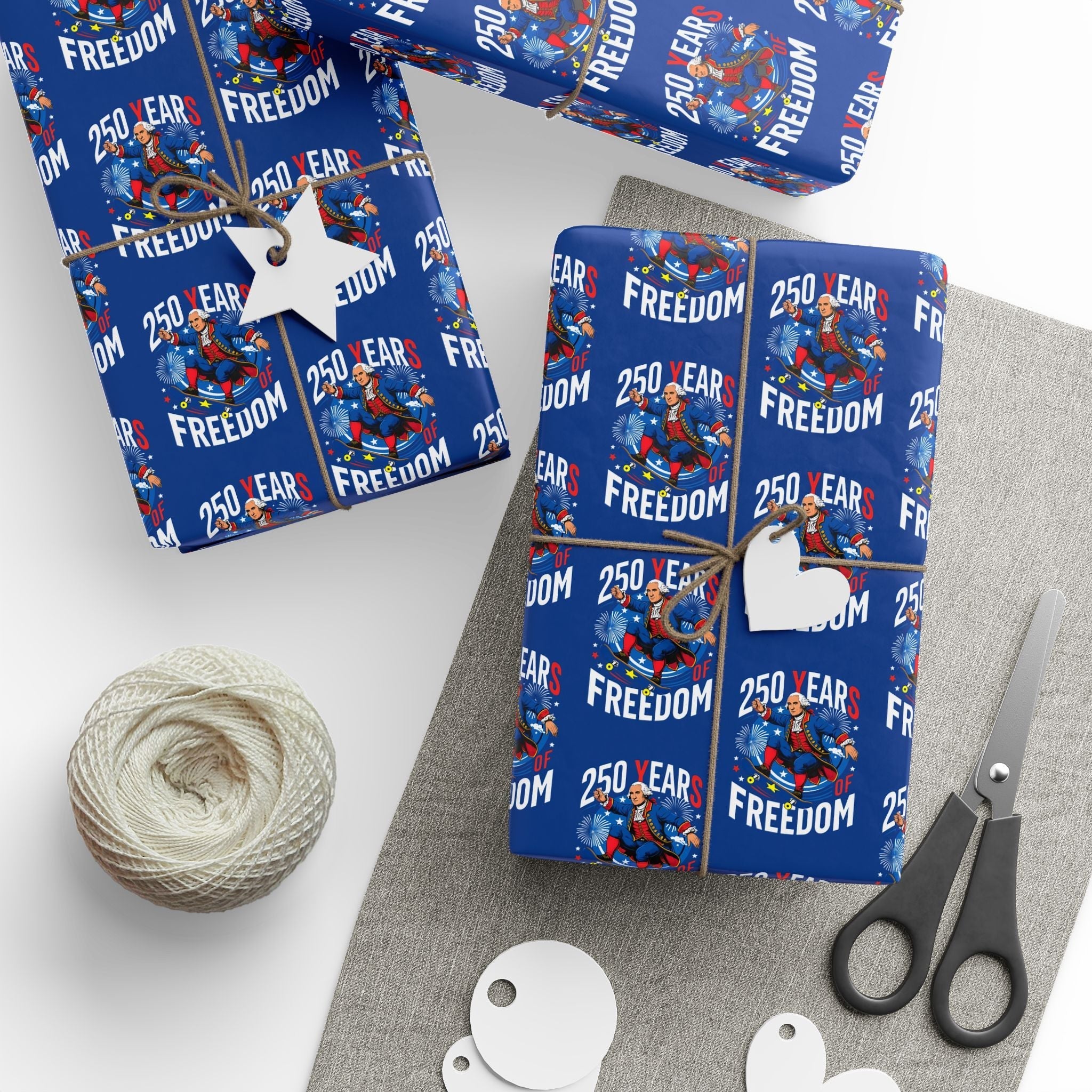 America 250th Anniversary Freedom Custom Wrapping Paper Roll